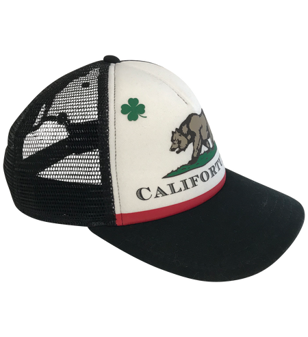 Califortunate Black & White Trucker Hat