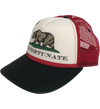 Califortunate Red & Black Trucker Hat
